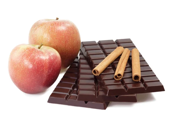 Canela-maçã-Chocolate — Fotografia de Stock
