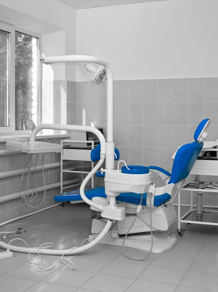 stock image Dentist office with blue chair