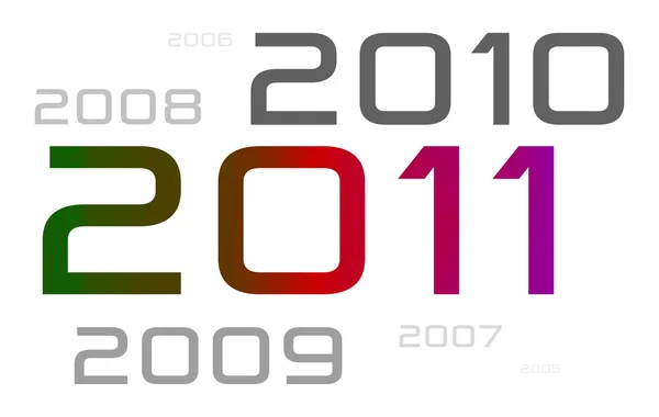 Nyår 2011 tema — Stockfoto