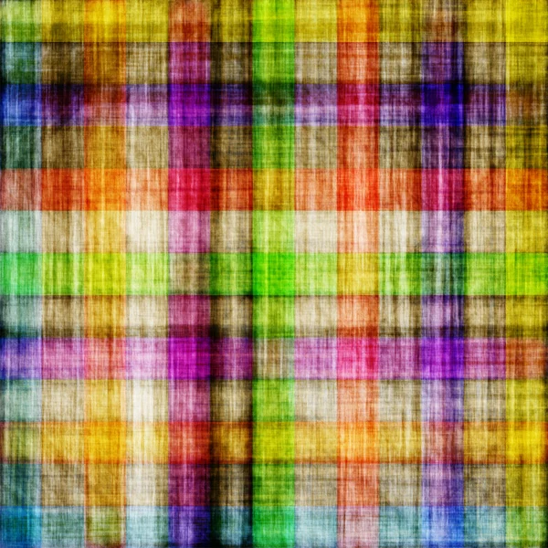 Mångfärgade kvadraten texturerat duk — Stockfoto