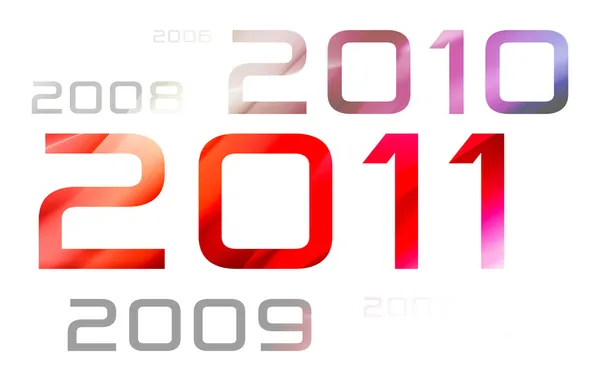Tema Año nuevo 2011 — Foto de Stock