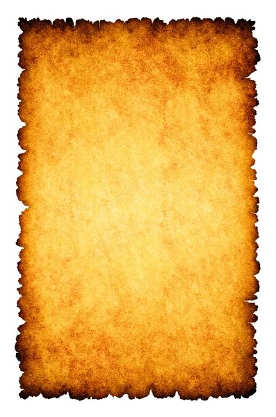 Ruwe verbrande perkament papier achtergrond — Stockfoto