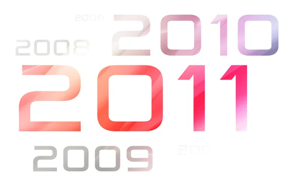 Új év 2011 téma — Stock Fotó