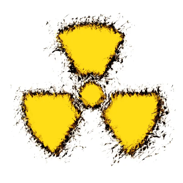 Radioactieve pictogram — Stockfoto