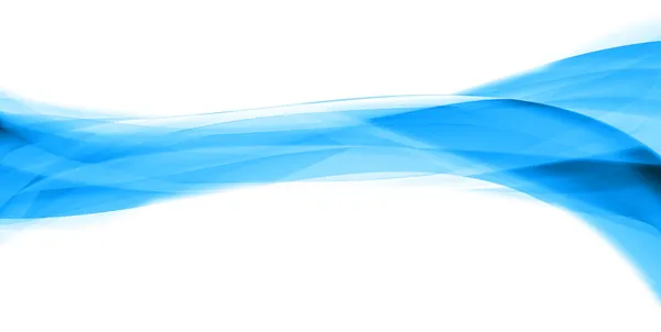 Illustrazione Linee Curve Astratte Blu Sfondo Bianco — Foto Stock