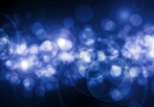 Abstrato azul luzes desfocadas — Fotografia de Stock