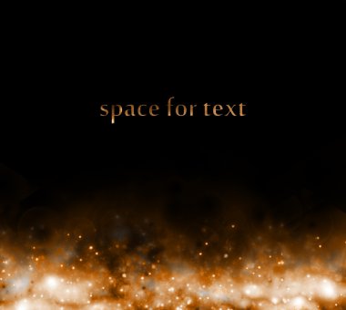 Background with starfield below and space for text clipart