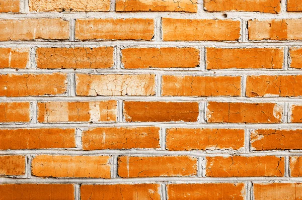 Abstrakt Gamla Tegel Vägg Bakgrund Gul Orange Toner — Stockfoto