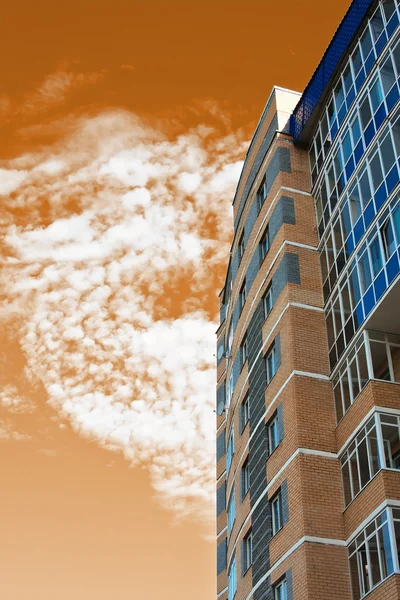 Dwelling-house and sky — Stock Image Dwelling-house and sky Stock Image