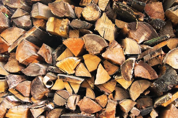 Contexte d'une pile de bois de chauffage — Photo