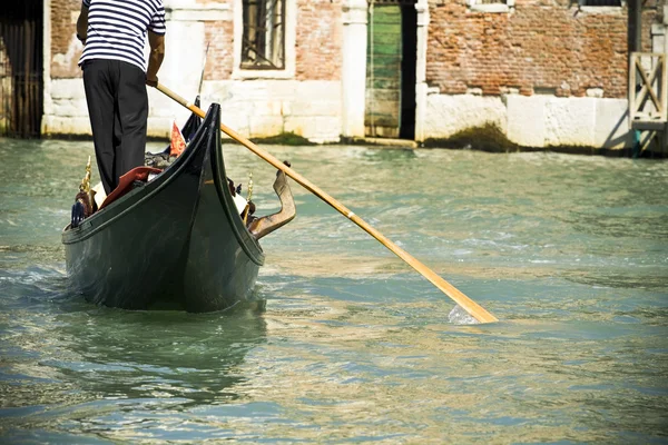 Venice canals and gondola — Stock Photo, Image