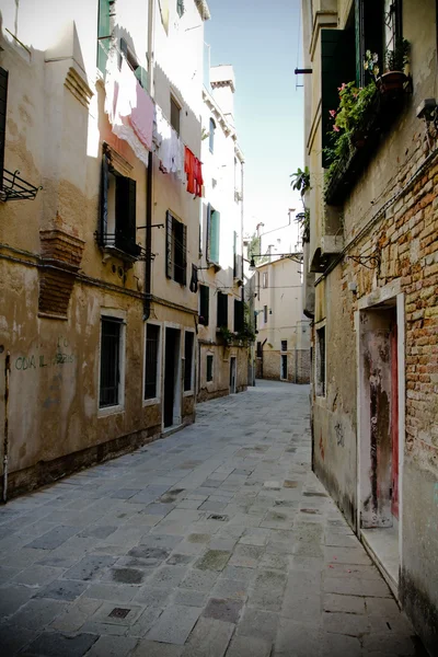 Retro trottoir in Venetië — Stockfoto