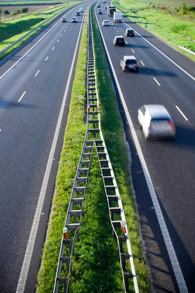 On the road, traffic jam motion blur — Stock Photo, Image