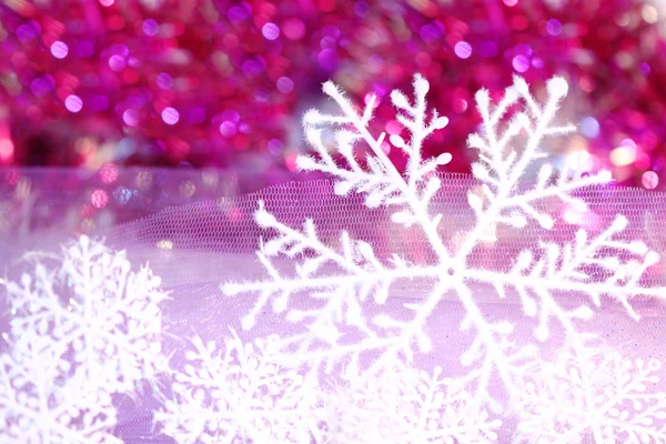 Νέο έτος ή Χριστούγεννα νιφάδα χιονιού — Φωτογραφία Αρχείου