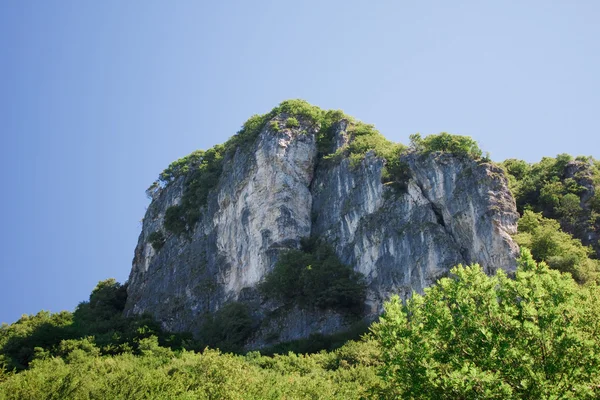 Вид на зеленые швейцарские горы — стоковое фото