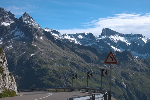 Pase Sostenido Alpes Suizos Vista Desde Sustenstrasse — Foto de Stock