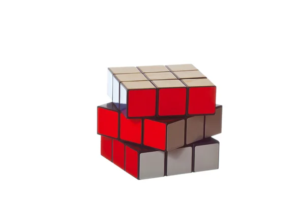 Cubo su sfondo bianco isolato — Foto Stock