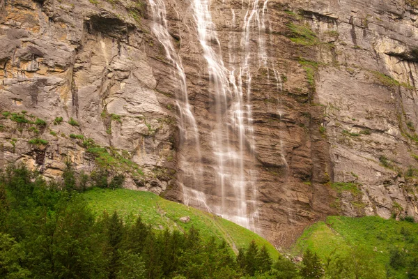 Водоспад поблизу Лаутербруннен Стокове Фото