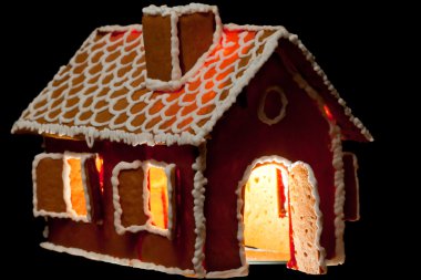 Christmas gingernut house clipart