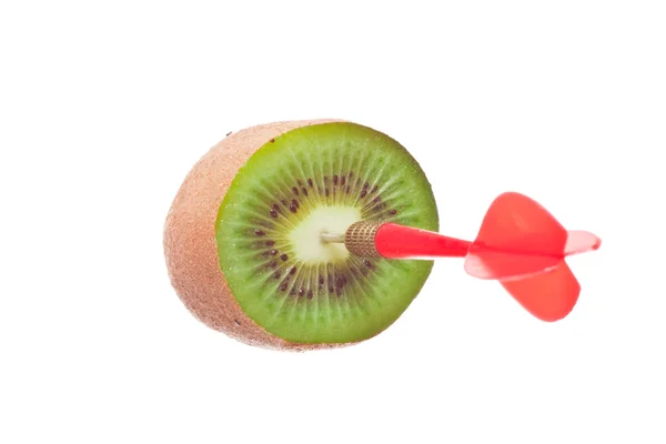 Dart pe kiwi — Fotografie, imagine de stoc