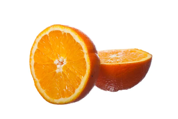 Arancione Giallo Sfondo Bianco Isolato — Foto Stock