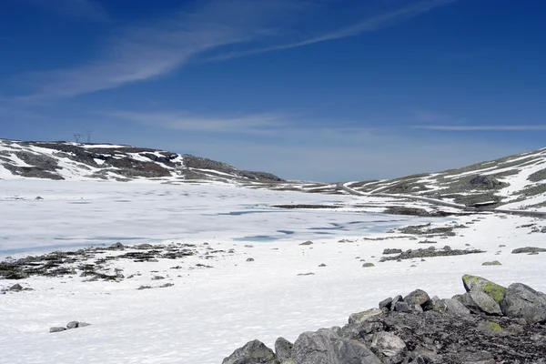 Camino Las Montañas Noruegas —  Fotos de Stock