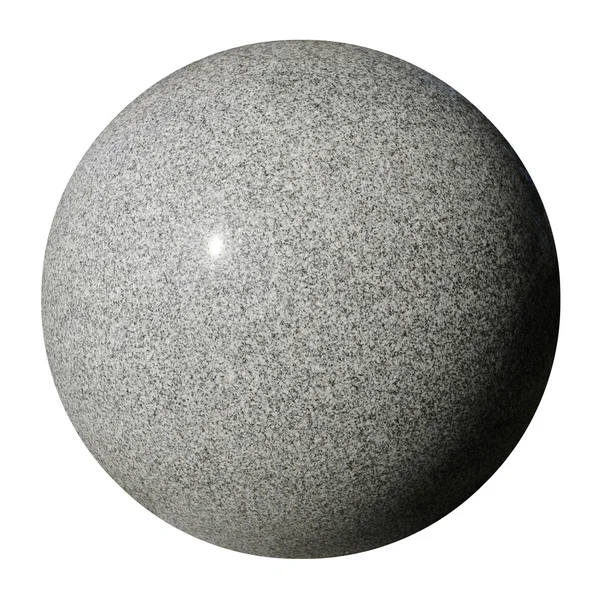 Stone sphere against white Cutout — Stock Photo, Image