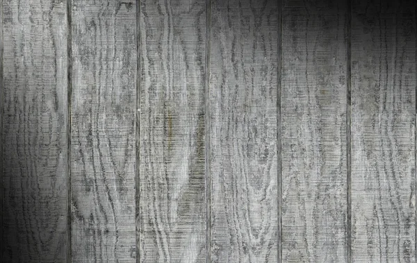 Lado do celeiro de madeira cinza desgastado iluminado diagonalmente — Fotografia de Stock