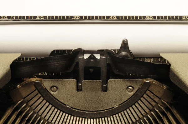 Fechar da velha máquina de escrever — Fotografia de Stock