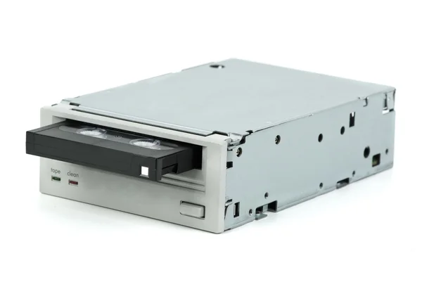 Internal tape drive unit with cassette inserted — Stock Photo, Image