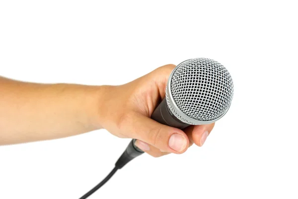 Ручной микрофон — стоковое фото