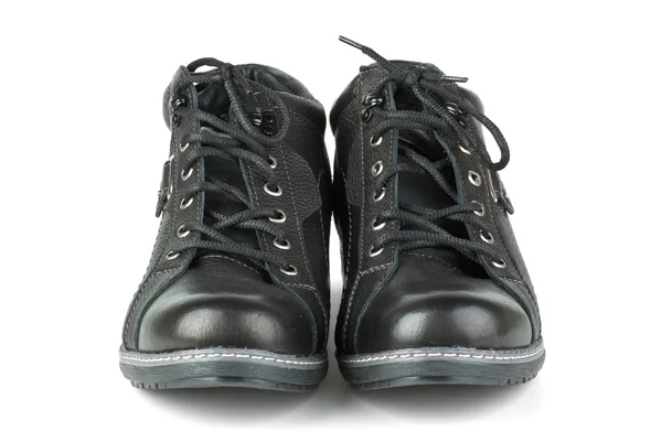 Par de botas negras nuevas — Foto de Stock