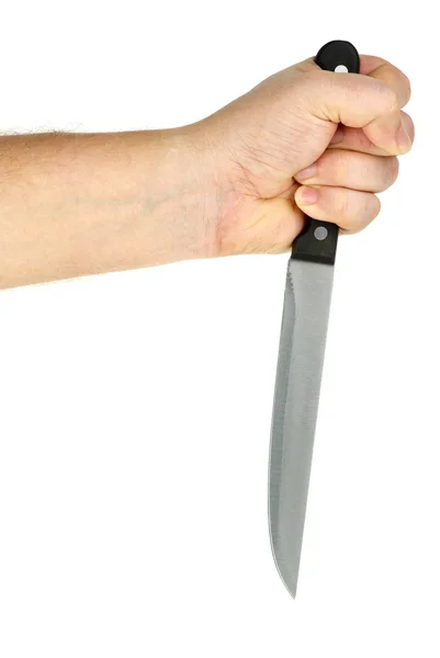 stock image Hand holding knife