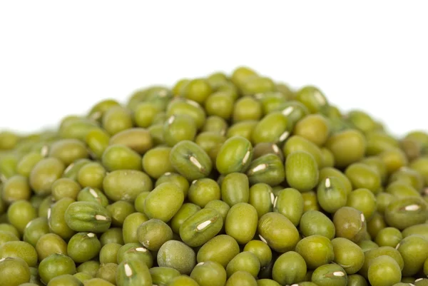 Pile of green mung beans — Stock Photo, Image