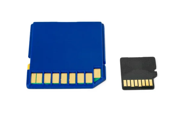 SD ve microsd kartları — Stok fotoğraf