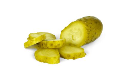 Sliced marinated cornichon clipart