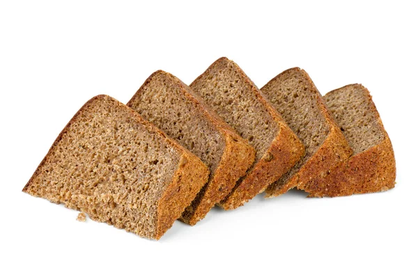 Poucos pedaços de pão de centeio — Fotografia de Stock