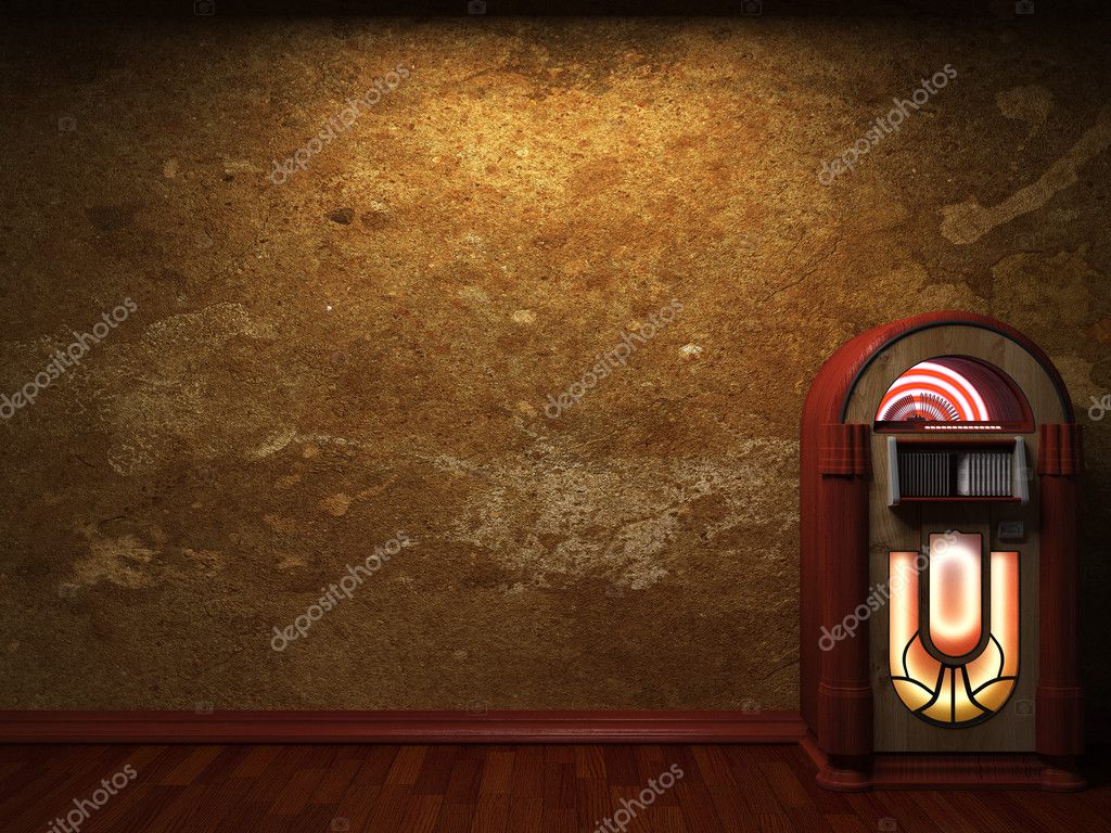 Old Concrete Wall And Jukebox Stock Photo Icetray 4784282