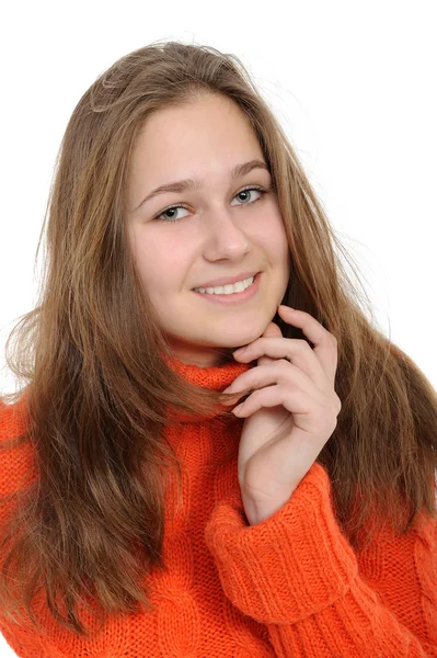 Kış genç kadın — Stok fotoğraf