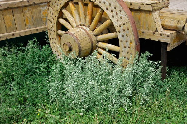 Roda decorativa do vagão — Fotografia de Stock