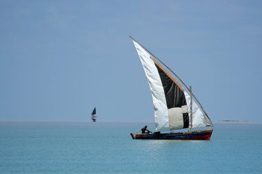 Mozambican dhow clipart