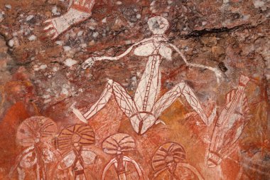 Aboriginal rock art clipart