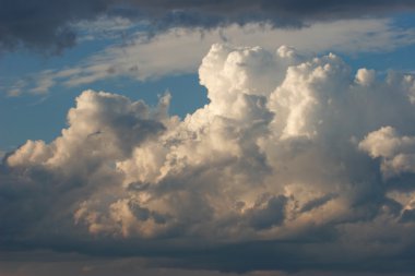 Cumulonimbus clouds clipart