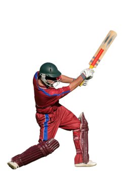 Cricket player clipart