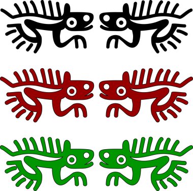 Animal in american indians clipart