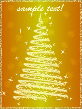 Noel ağacı sarı