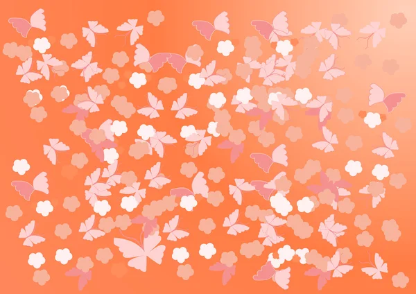 Fond vecteur de fleur de cerisier — Image vectorielle