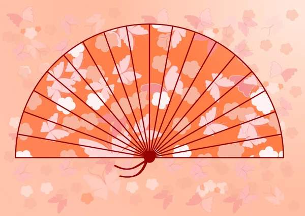 传统日式扇子 — 图库矢量图片