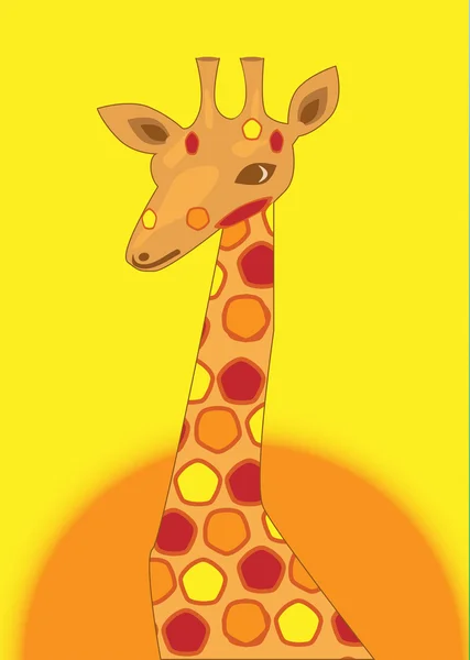 Žirafa se skvrnami — Stockový vektor