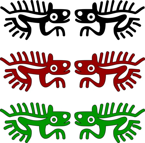 アメリカ ・ インディアンの動物 — ストックベクタ